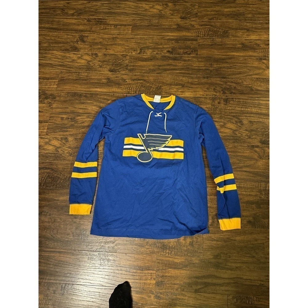 St. Louis Blues: #42 Backed LONG SLEEVE SHIRT NHL: ADULT LARGE